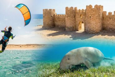 Guide to Red Sea cities south of Hurghada: Kitesurfing in Safaga, History in Quseir, and Dugongs in Marsa Alam.