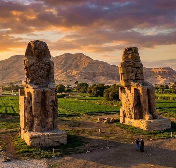 The majestic Colossi of Memnon