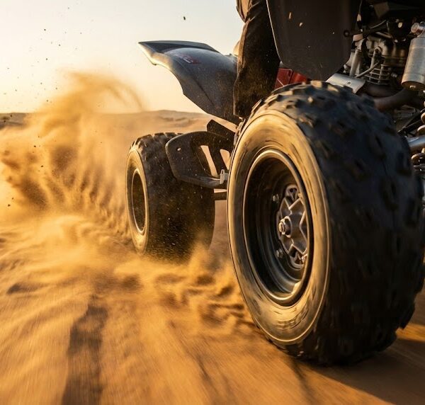Quad biking action in Hurghada desert