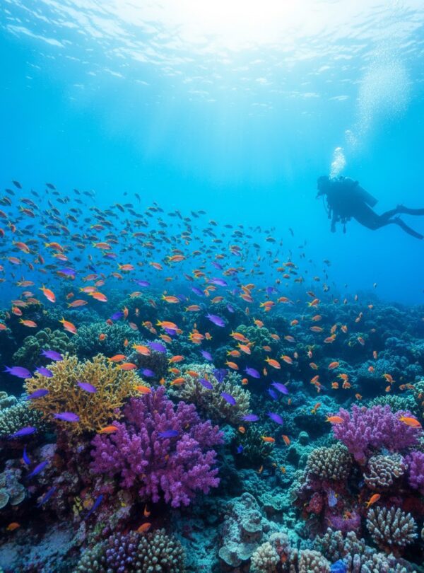 Discovering marine life during a private boat trip